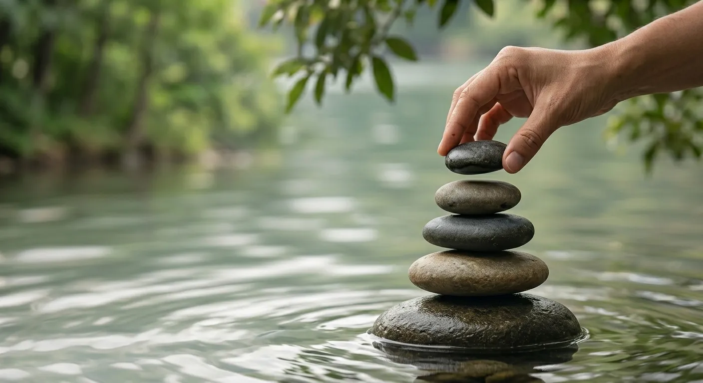 Serene therapy and mental wellness background